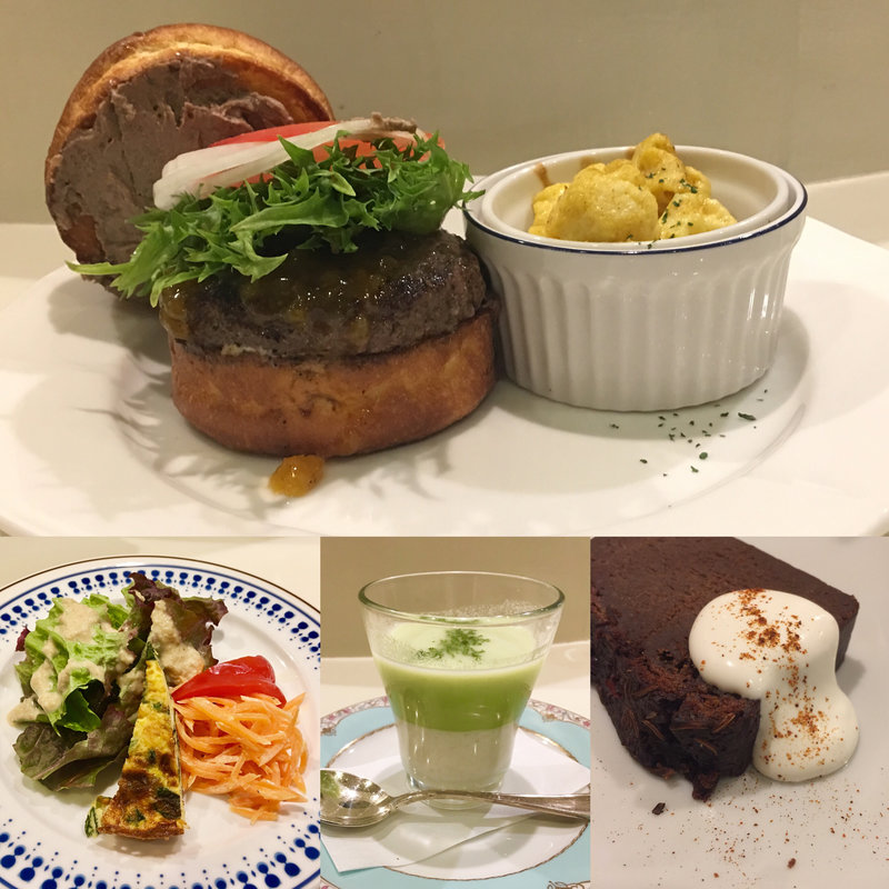 スパイシーマンゴーソースとレバーペーストバーガー （ディナーコース）(JACK's KITCHEN)