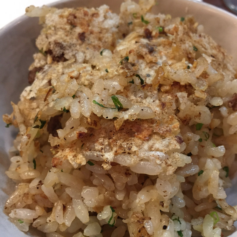 ガーリックライス 春日コースでライスを変更(ステーキハウスなかはら)