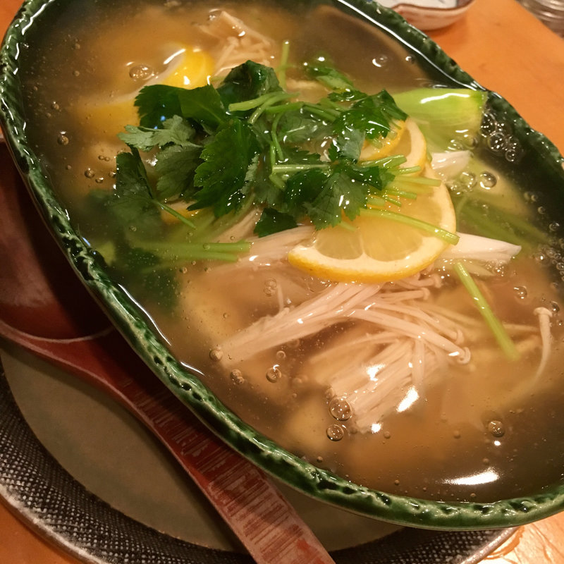 鯛のお頭の醤油餡かけ(ふく菜 )