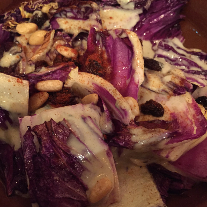 有機野菜赤キャベツのブルーチーズ焼き(VIVO)