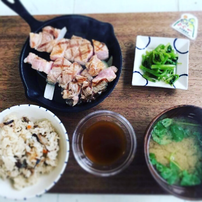 山原島豚あぐーステーキ定食(とんせん)