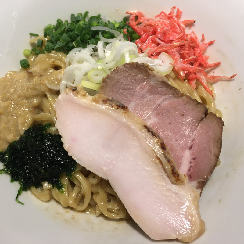 海老と帆立のまぜそば(つけ麺一燈 （ツケメンイットウ）)