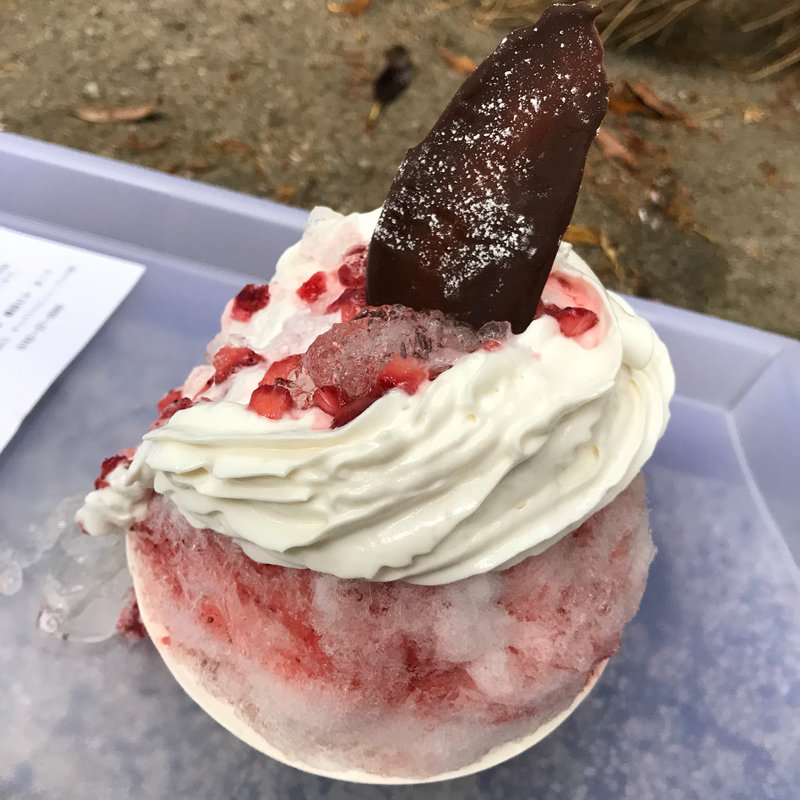 クレメ・ダンシュー ふわふわかき氷とエスプーマで天使の羽(ビストロ ル・クレール)