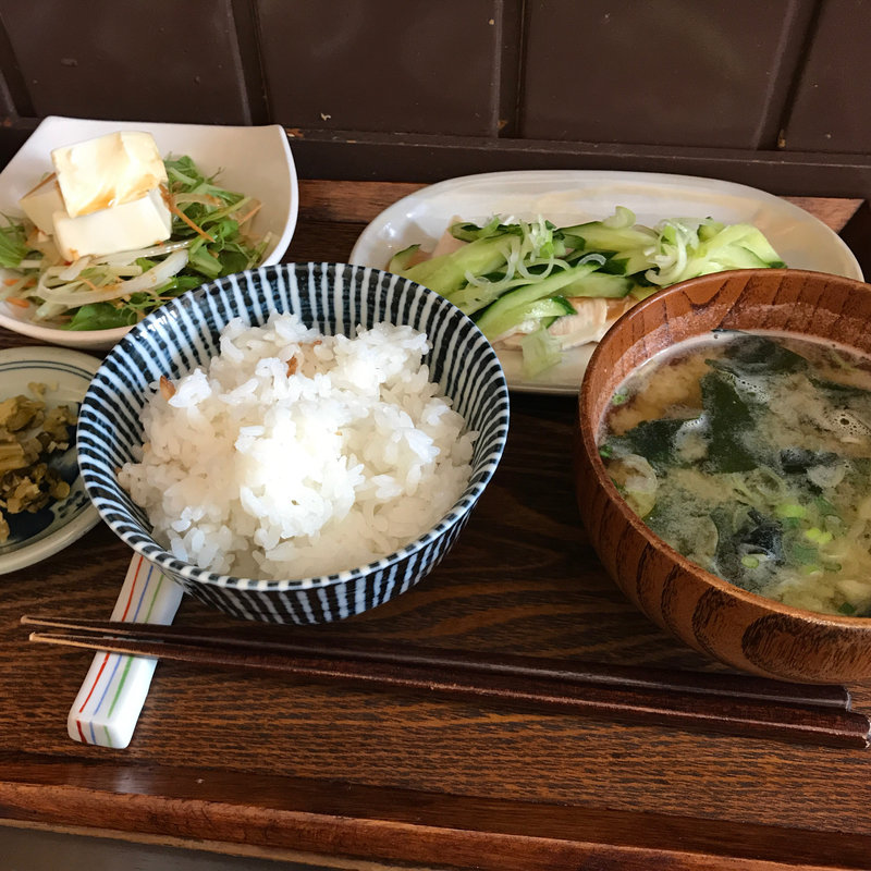 棒棒鶏定食(筍)
