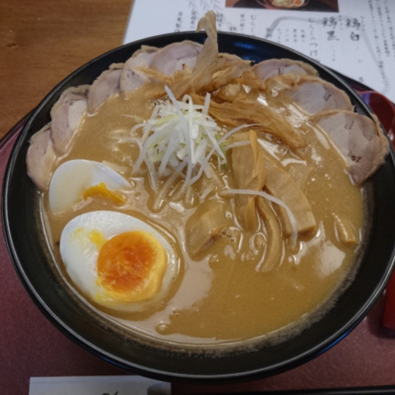 鶏黒 しょうゆ＋全部のせ(祇園麺処むらじ)