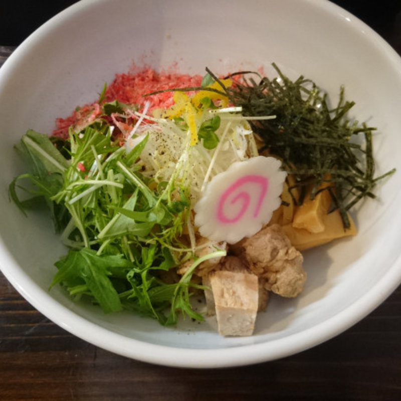 海老香る天然塩の油そば（並）(ねこまた )