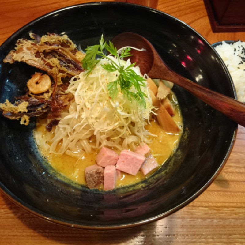 鶏たいたんカレー和え麺(龍旗信 京都店 )