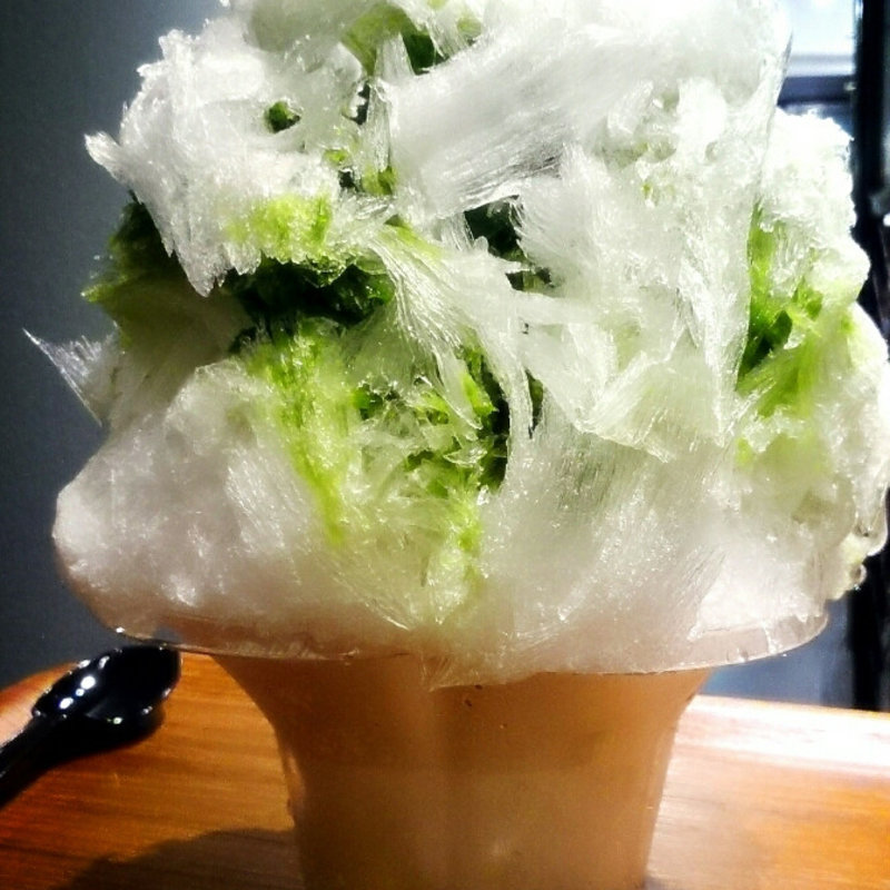 抹茶かき氷  抹茶ミルク(バロンデッセ)