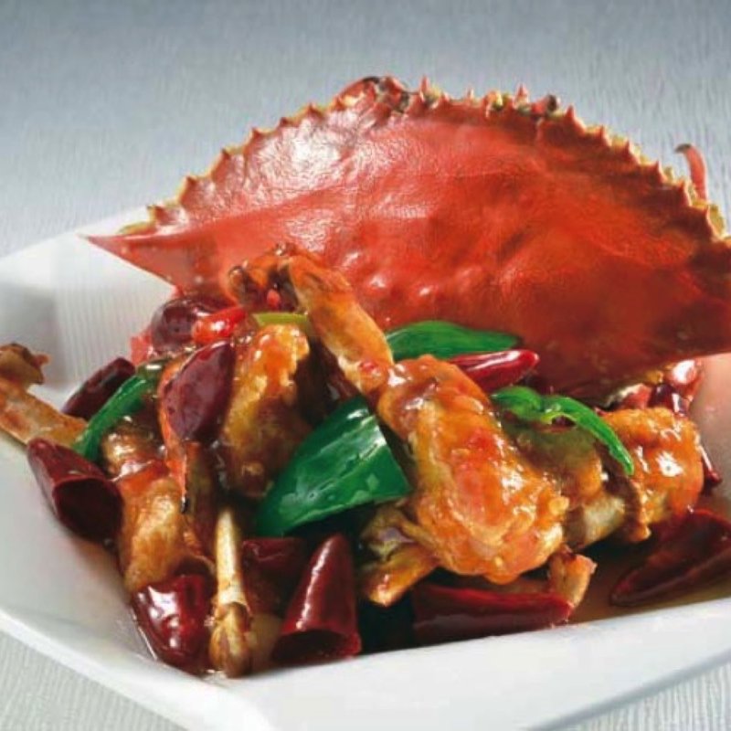 ワタリ蟹の四川山椒　赤唐辛子炒め(一匹)(四川)