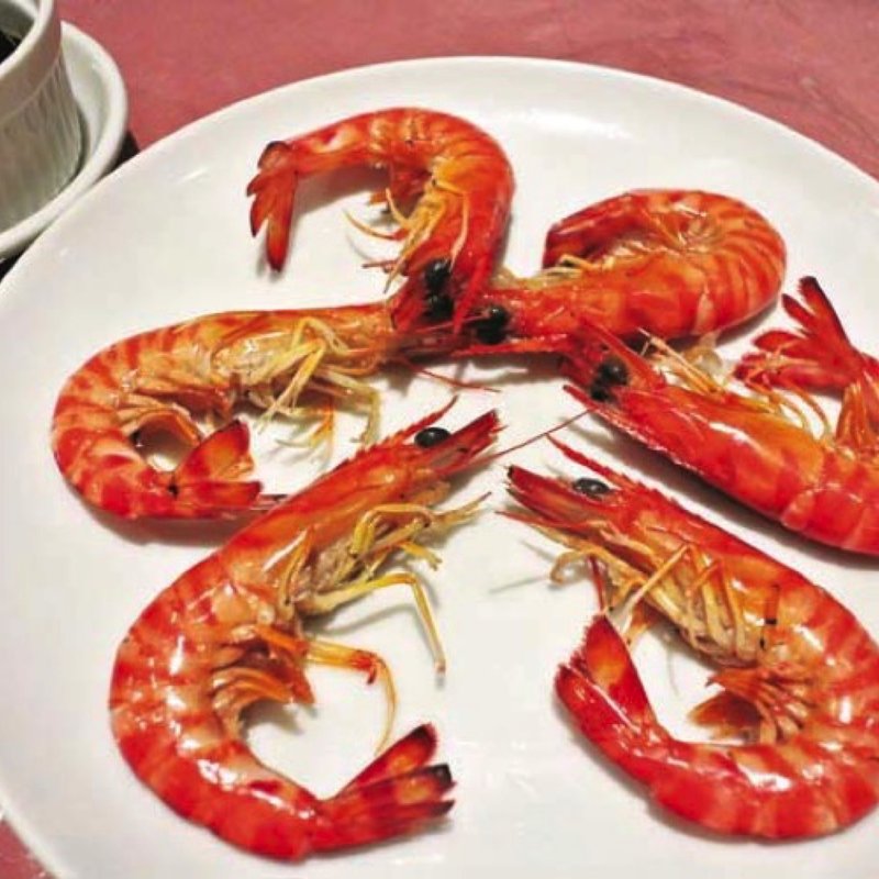 活酔払い 海老の湯引き(6尾) (獅門酒楼)