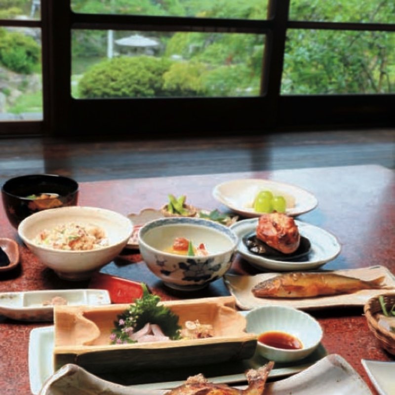 天然鮎コース (京亭 （きょうてい）)