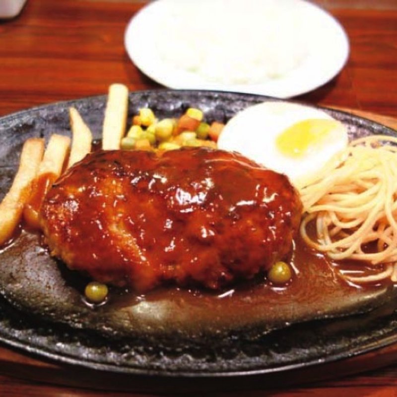 ハンバーグ（150g・ライス付き） (キッチン チェック)