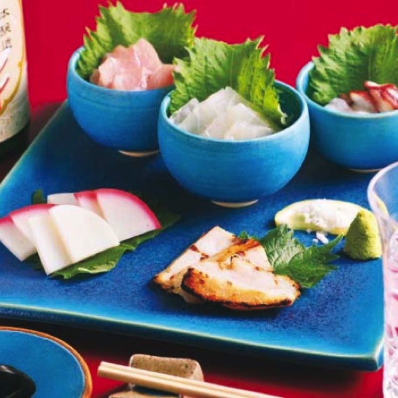 本日の三重からの恵み五種盛り 1380円(ISE-UDON BAR 伊勢物語)