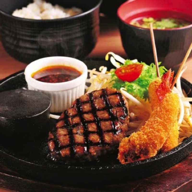 ハンバーグ＆串揚げセット（レギュラー）(串平 )