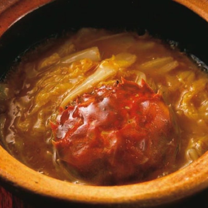上海蟹と娃々菜の煮込み(東京チャイニーズ 一凛)