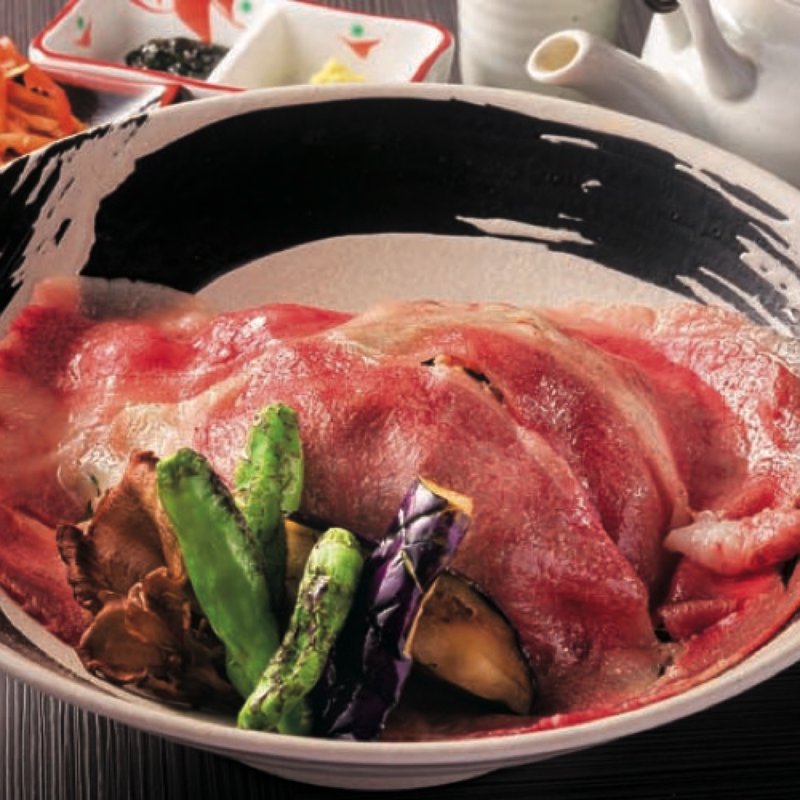 和牛炙りロースと季節野菜のお茶漬け(だよね。 )