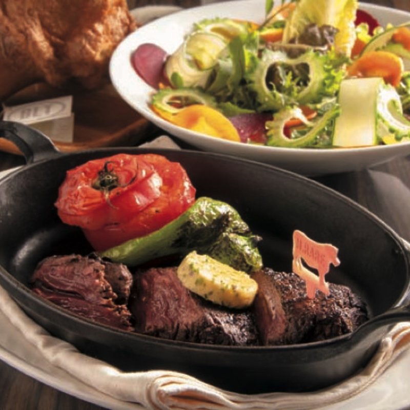 ステーキセット　プライムハンガーステーキ(BLT STEAK GINZA)