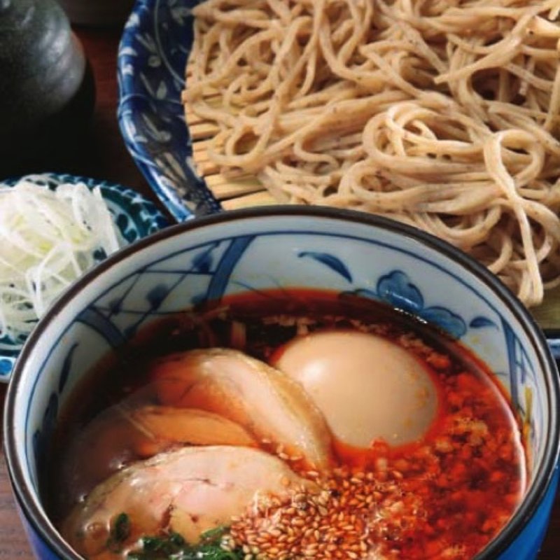 味玉鶏タンタンつけ蕎麦(手打ち蕎麦 太古福)