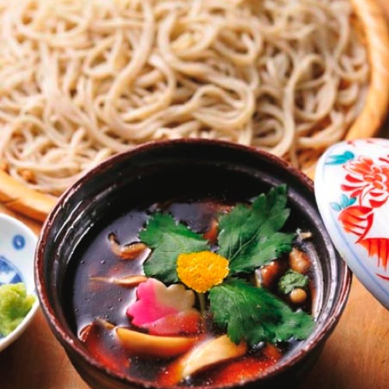 きのこつけ汁そば(まるやま)