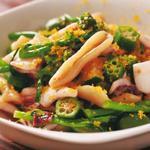 ズッキーニとイカ、からすみのカヴァティエッディ(クッチーナ・アッラ・バーバ)