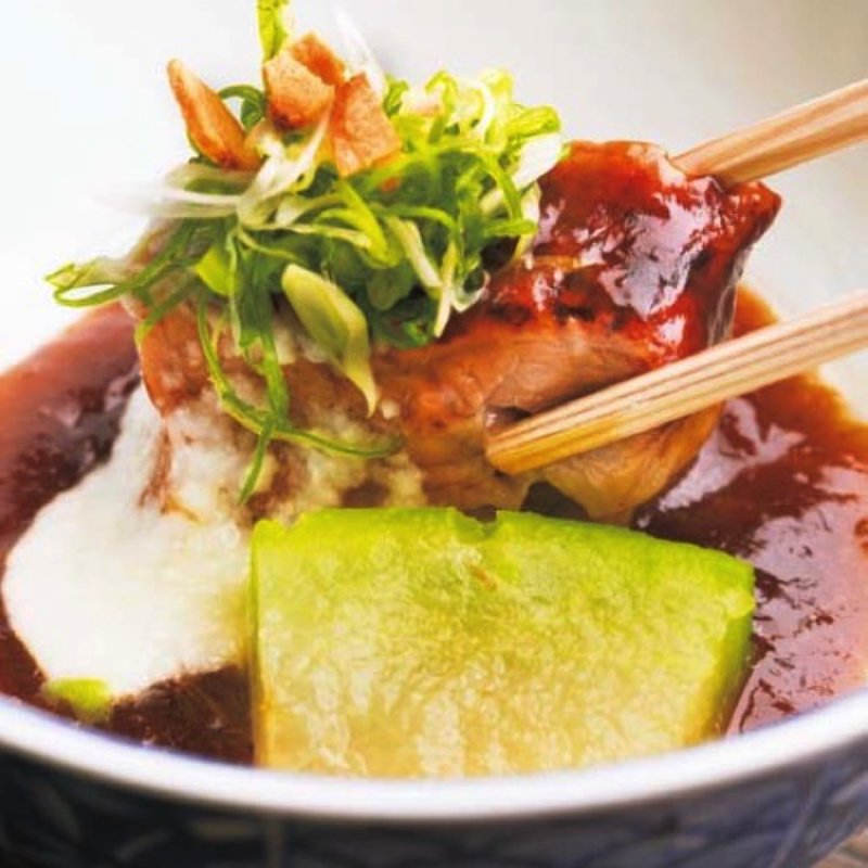 豚角煮と冬瓜のとろろがけ(藤九郎屋 （トウクロウヤ）)