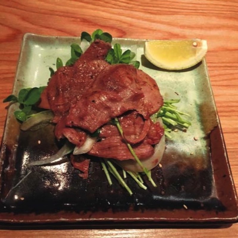 牛タンの焼きしゃぶ(YAKITORI 葵)