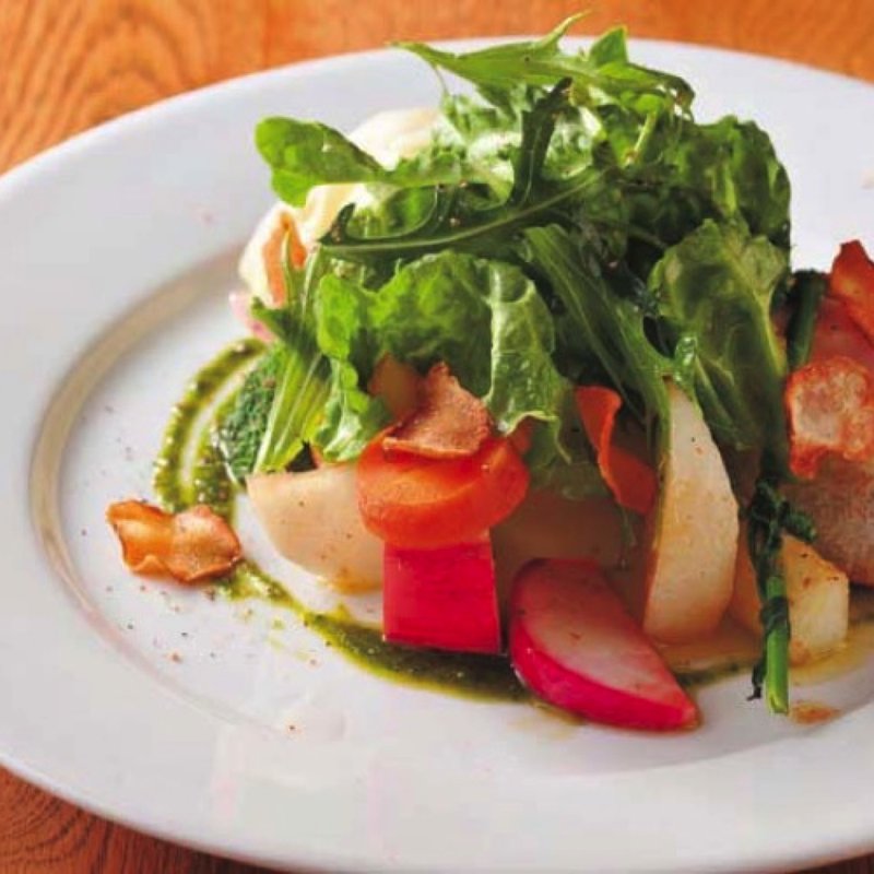 Bセット(ランチの野菜サラダ)(ポークストック)