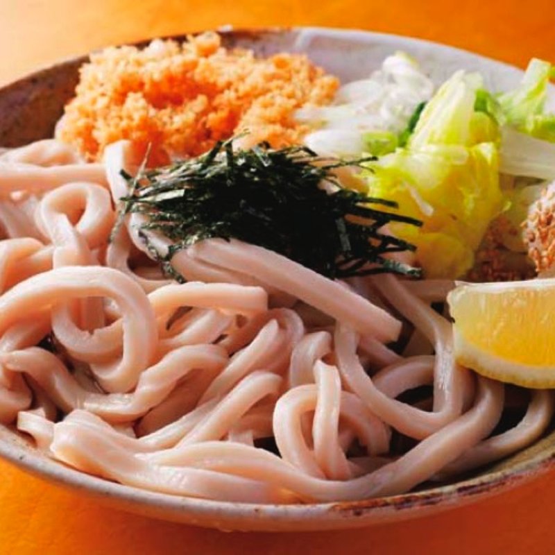 冷やしぶっかけうどん(自家製麺 うどん五葵（ITSUKI）)