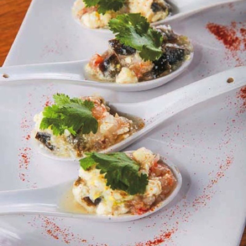 甘海老ユッケのピータン豆腐(Shrimp Bank)