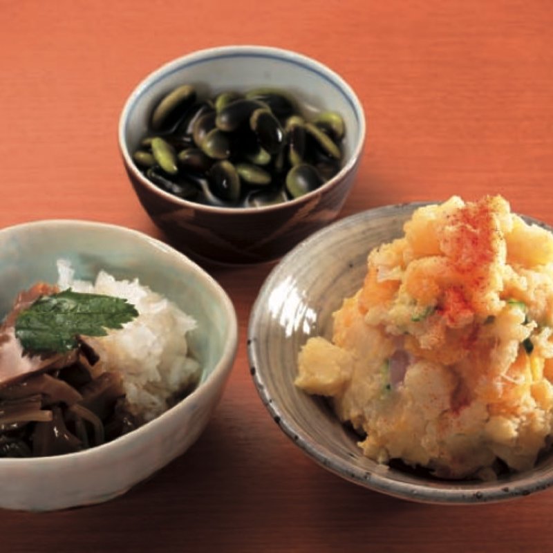 鞍掛豆のお浸し(手打そば わたる)