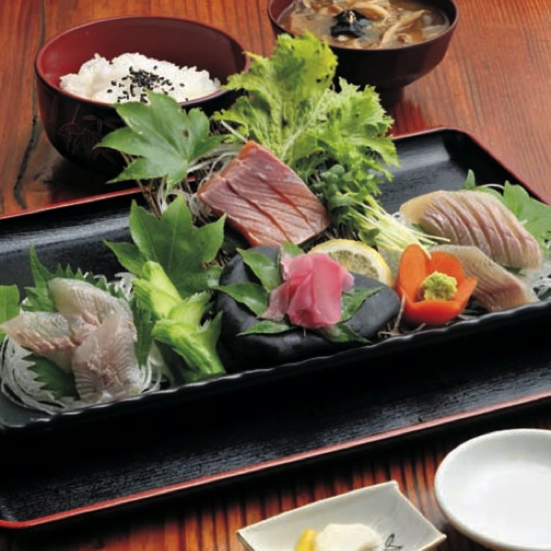 川魚三種盛定食(仙人小屋 )