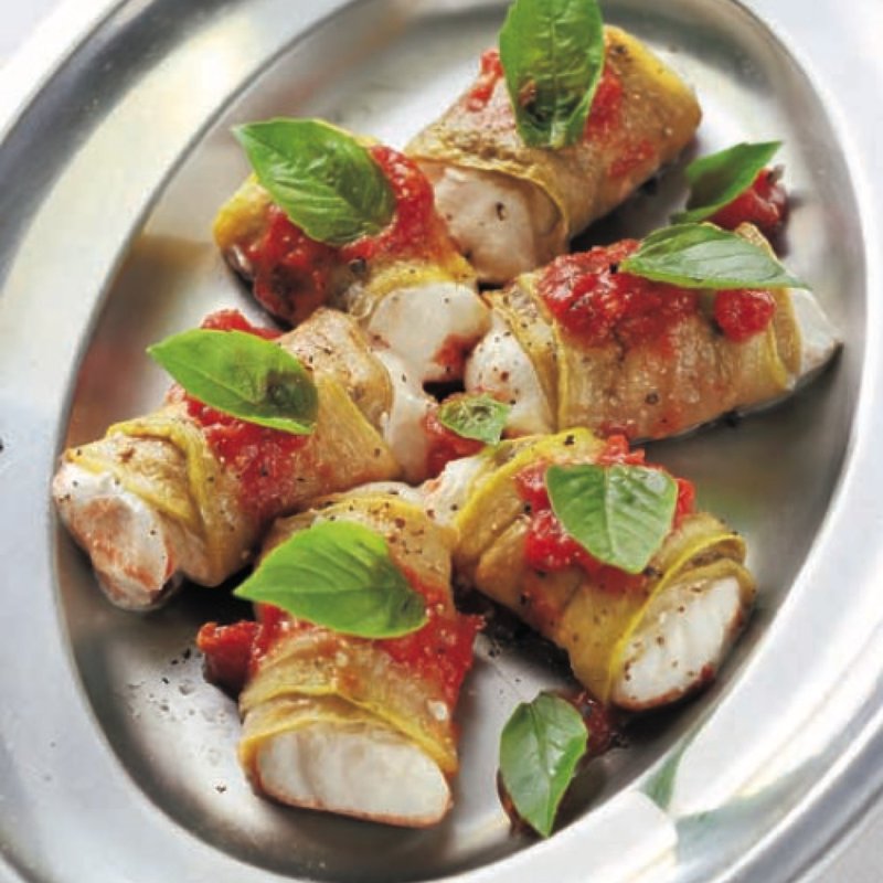 冷製リコッタチーズを詰めたナスのオーブン焼き(トラットリア エ ピッツェリア ラルテ)