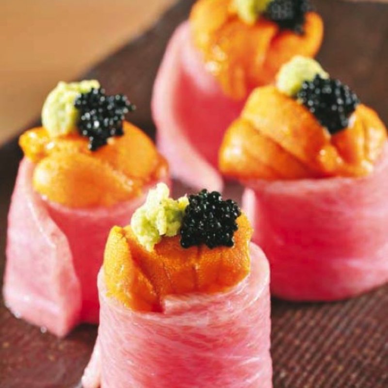 雲丹の極上トロ巻き（2貫）(寿司番屋 銀座本店)