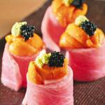 雲丹の極上トロ巻き（2貫）