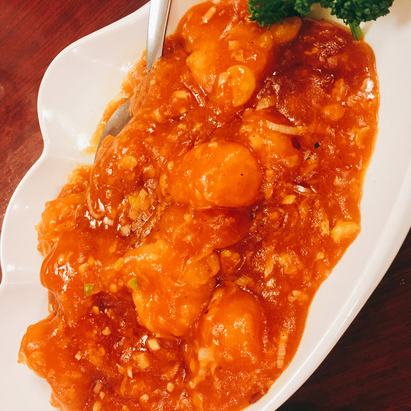 海老のチリソース(馬さんの店 龍仙)