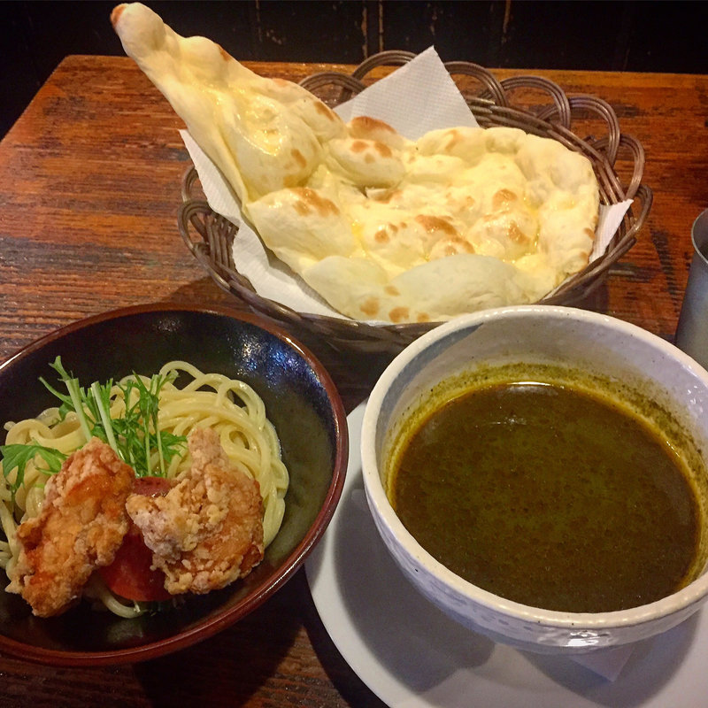 パクチーカレーつけ麺(ビリヤニ)