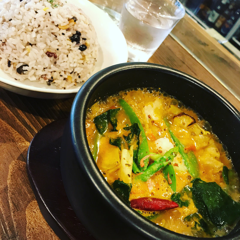 ランチセット 春野菜のスープカレー(Spice&Sweets ＫＡＪＵ)