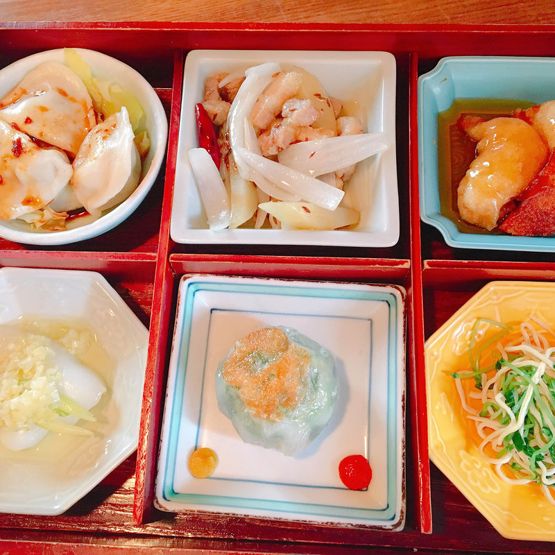 雪梅花のお弁当(杏仁豆腐なし)(菜根譚 )