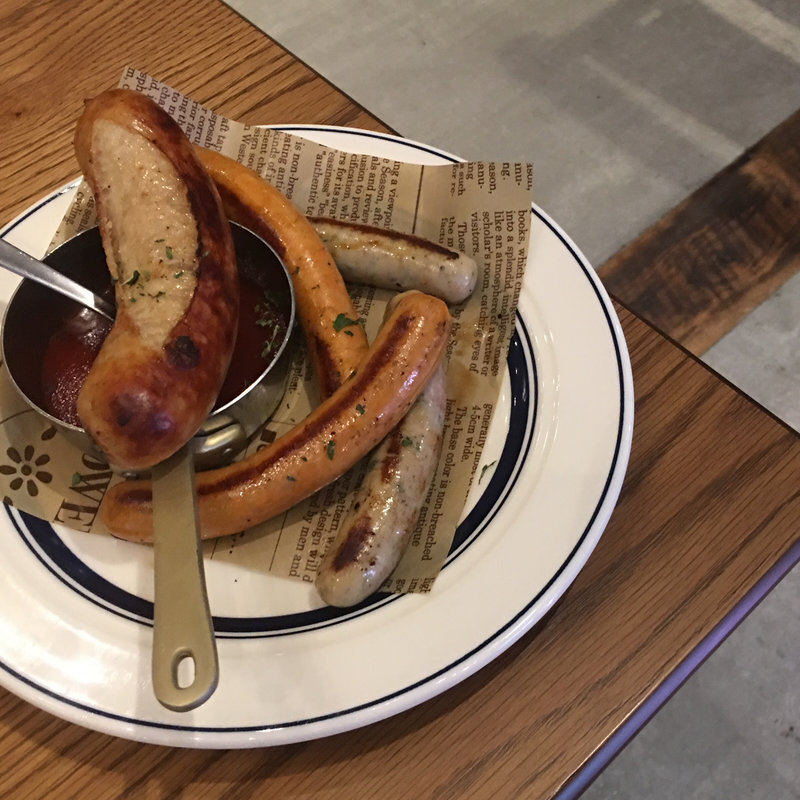 ソーセージ盛り合わせ(肉が旨いカフェ NICK STOCK 名古屋駅前店)