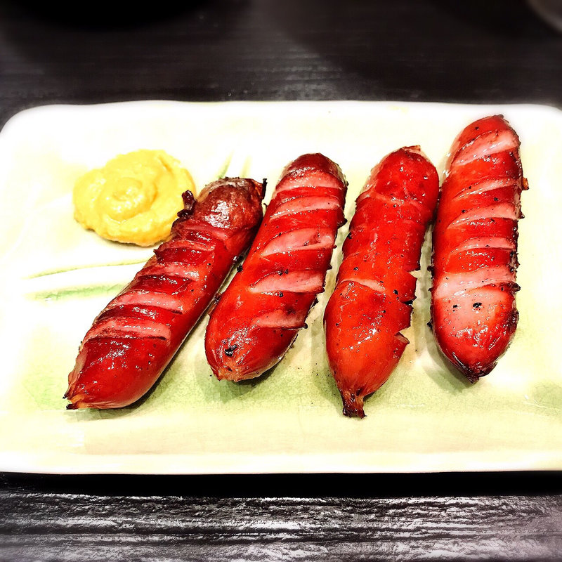 黒豚ソーセージ(SUSHI IZAKAYA DINING 心-shinn-)