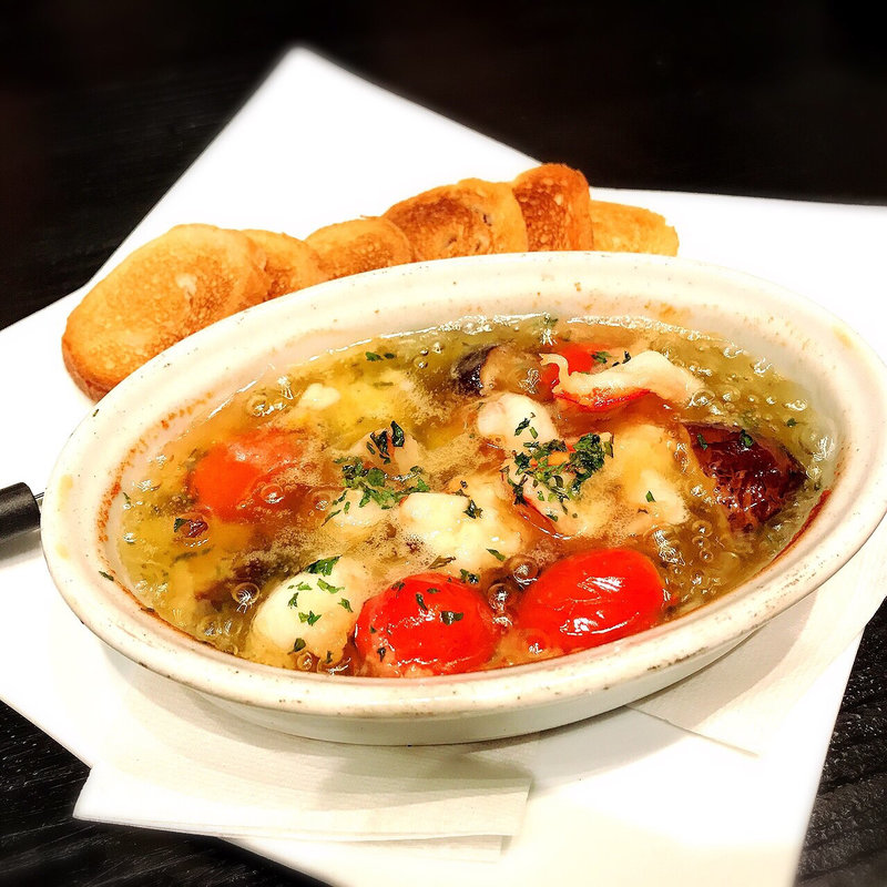 シュリンプアヒージョ(SUSHI IZAKAYA DINING 心-shinn-)