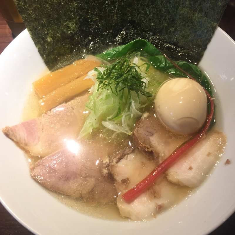 味玉アジ煮干し塩中華そば(志奈そば 田なか セカンド （Shinasoba Tanaka second）)