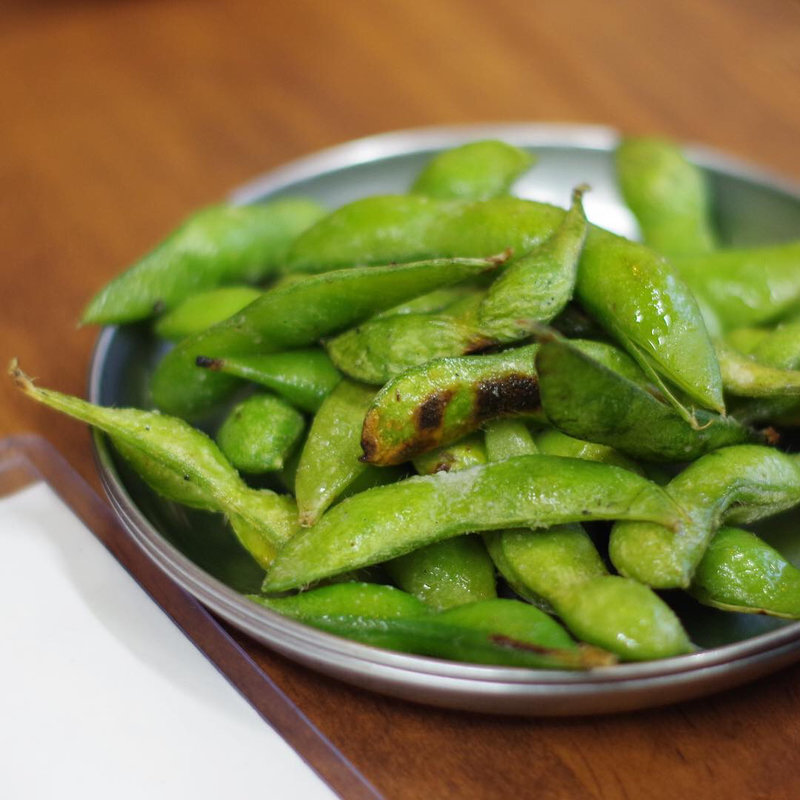 焼き枝豆(スタミナ焼肉まるまさ)