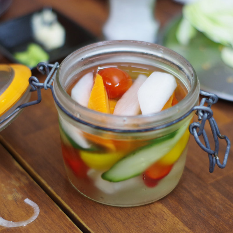 自家製ピクルス(スタミナ焼肉まるまさ)