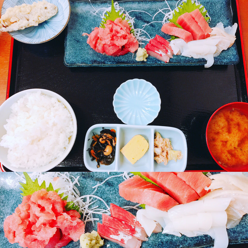 中落ちたっぷり刺身定食(おさしみや )