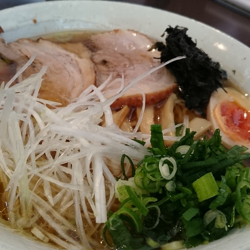 和風らーめん （ 大盛り 約195g ） ＋ 全部乗せ(のらや )