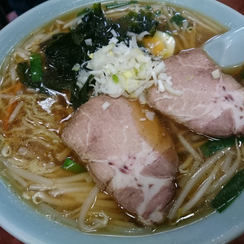もやしラーメン （ 細麺 ） ＋ 中盛り(ラーメン屋 江戸川台店 )