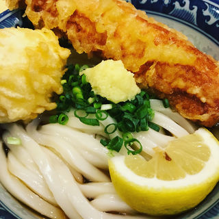 ちく玉天ぶっかけうどん(並)(梅田　釜たけうどん )