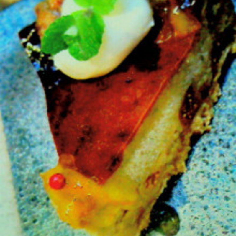 大人のブルーチーズのケーキ お酒を利かせたオレンジピールのソース添え(カフェ　火裏蓮花 （カリレンゲ）)