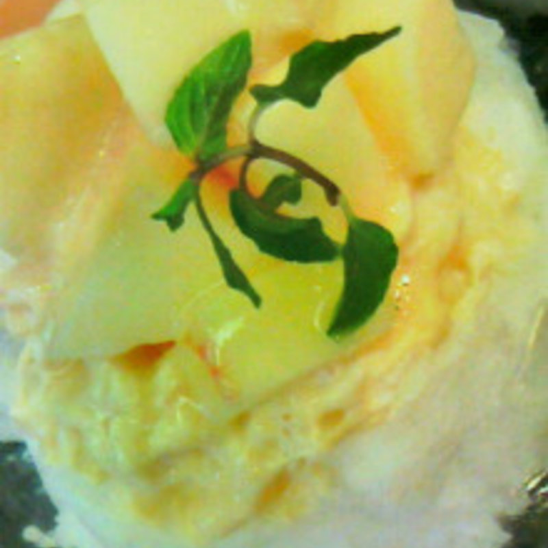 生桃ミルク氷(茶寮 煉)